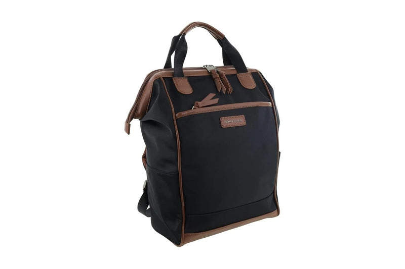 Pierre Cardin Euro Nylon and Vegan Leather Carryon Backpack PC4107