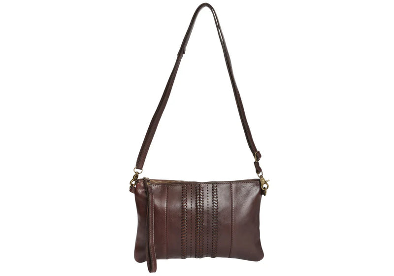 Modapelle Woven Leather Crossbody Bag UL7829