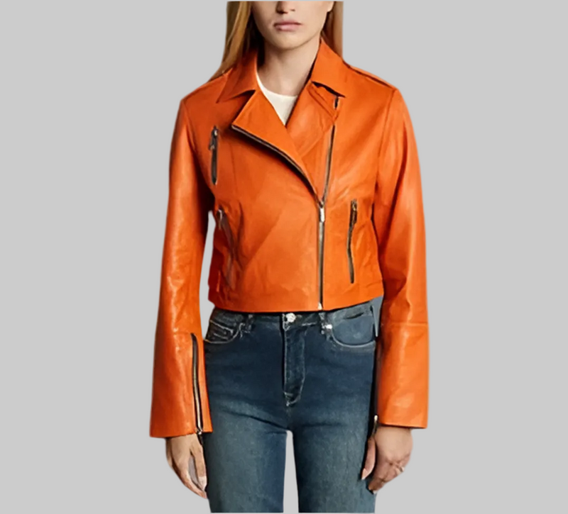 Crimson Women’s Biker Jacket
