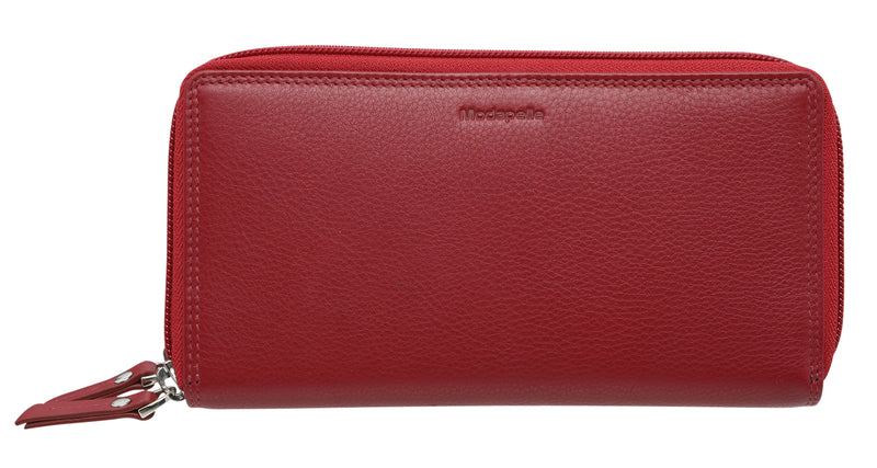 Modapelle Leather Zip Wallet UL7503
