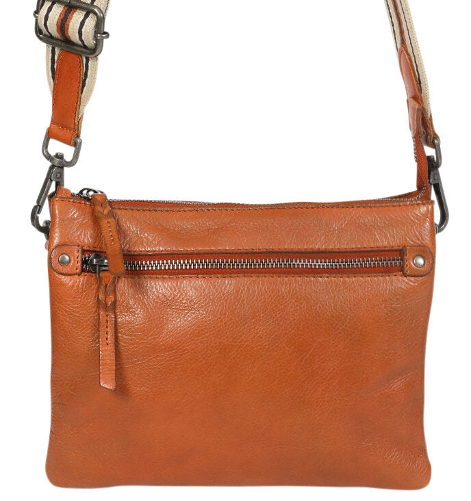 Modapelle Leather Multi Pocket Crossbody Bag UL7698