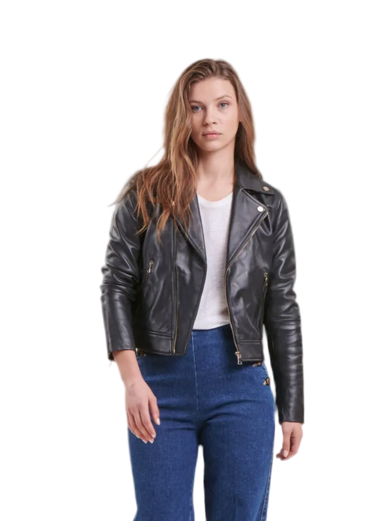 Amour Women’s Leather Biker Jacket