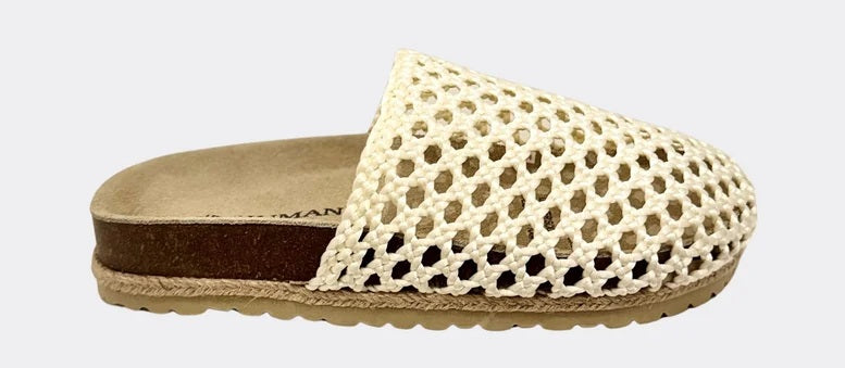 Human Premium Alexi Raffia Woven Slides