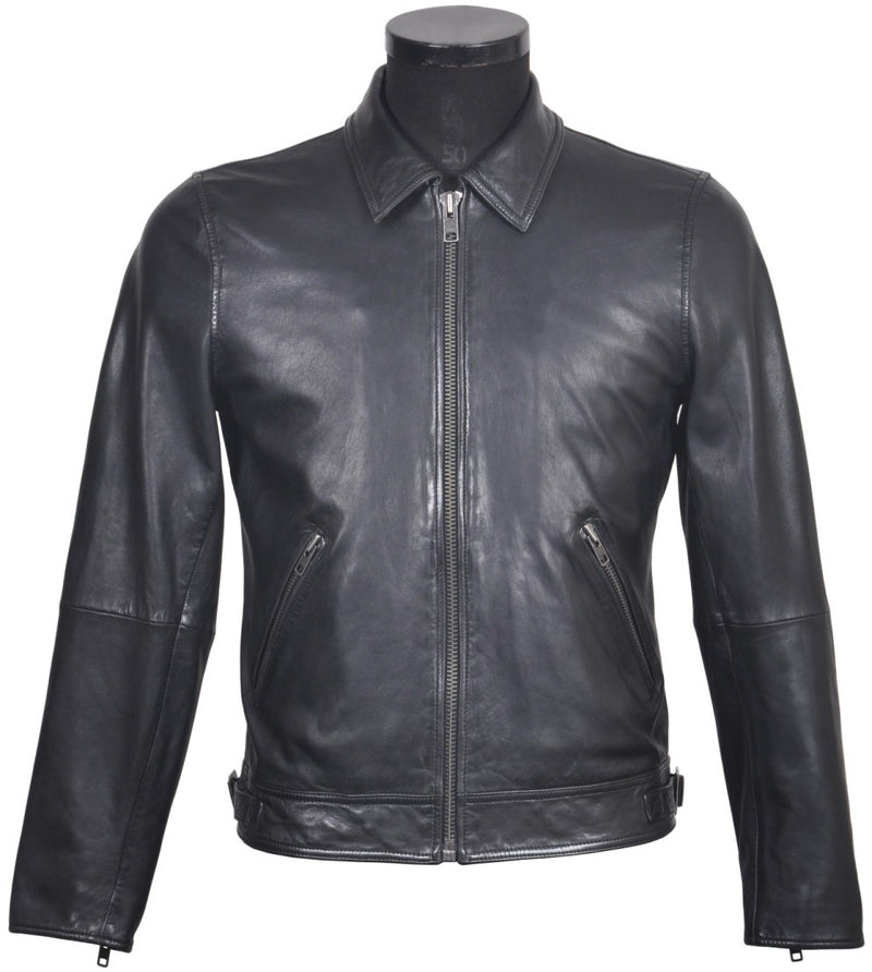 Men's Leather Zip Jacket - JBFP131