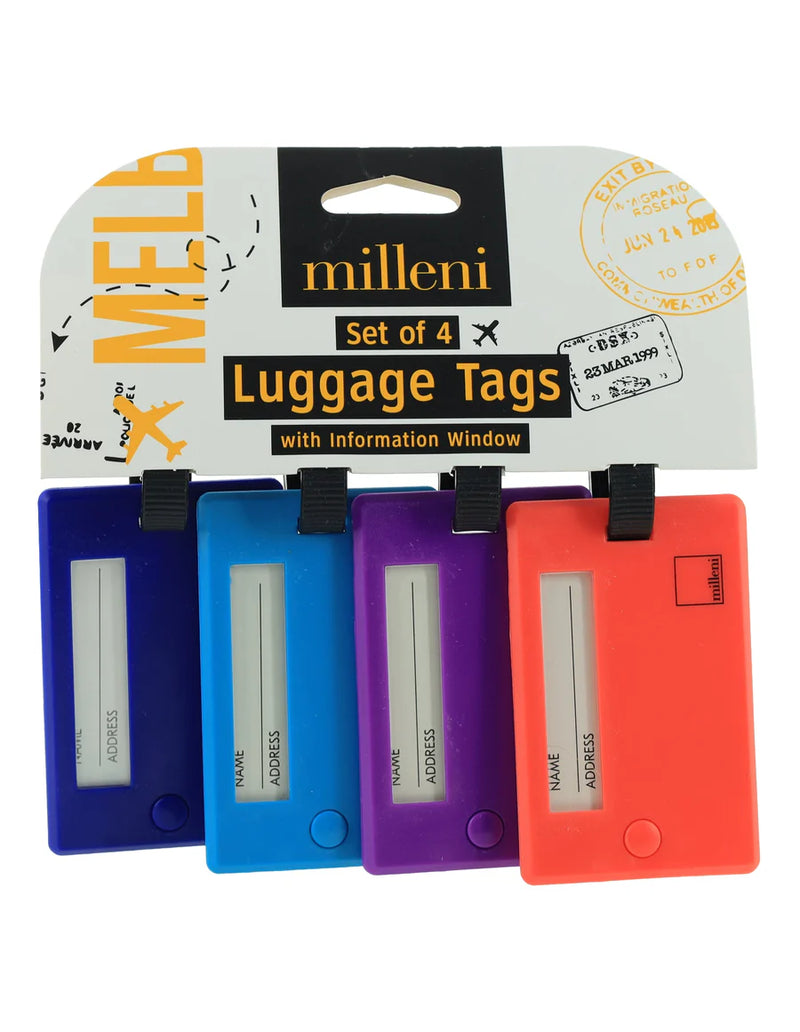 Milleni Travel Luggage Tags (4 PK) MT015
