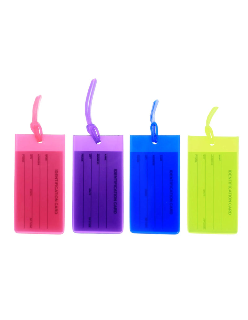 Milleni Travel Jelly Luggage Tags (4 PK) MT020