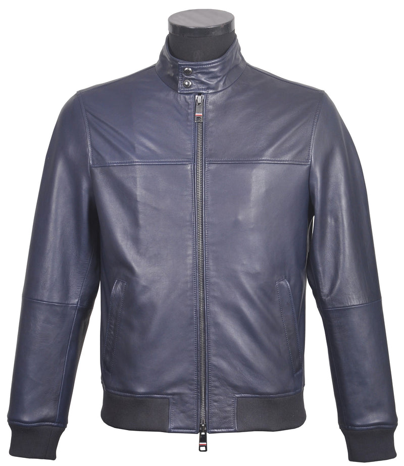 Men's Leather Zip Jacket - PF24