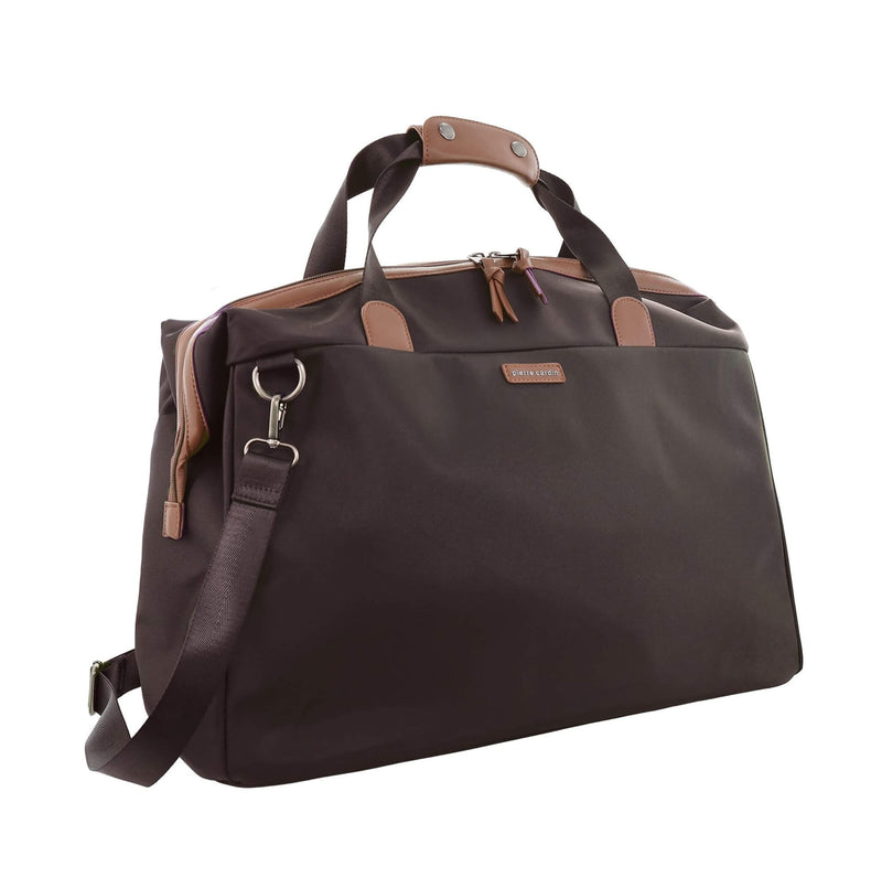 Pierre Cardin 2 Tone Nylon/Vegan Leather Euro Overnight Bag PC4108