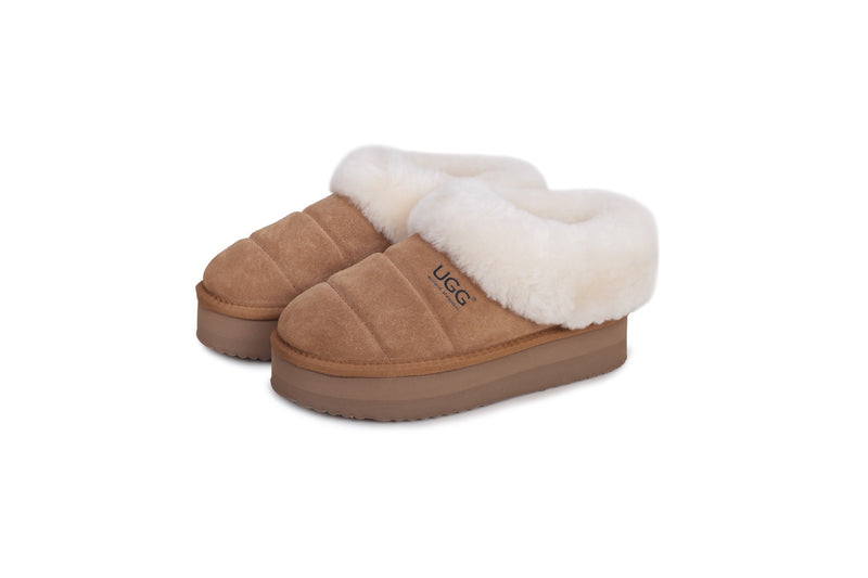 Ugg Platform Slippers Australian Sheepskin AUZ59