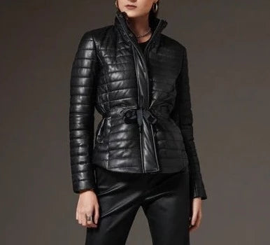 Women s Leather Katie Quilted Jacket SIRICCO