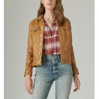 Women's  Leather Jean Jacket  7W31343