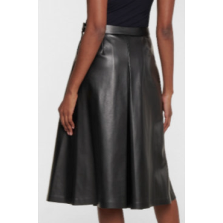 Women's Soft Leather Skirt - Brit