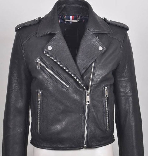 Women's Noah Italian Leather Biker Jacket