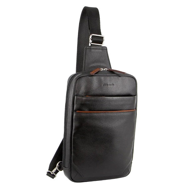 Pierre Cardin Leather 3 Way Sling Computer Bag PC3601