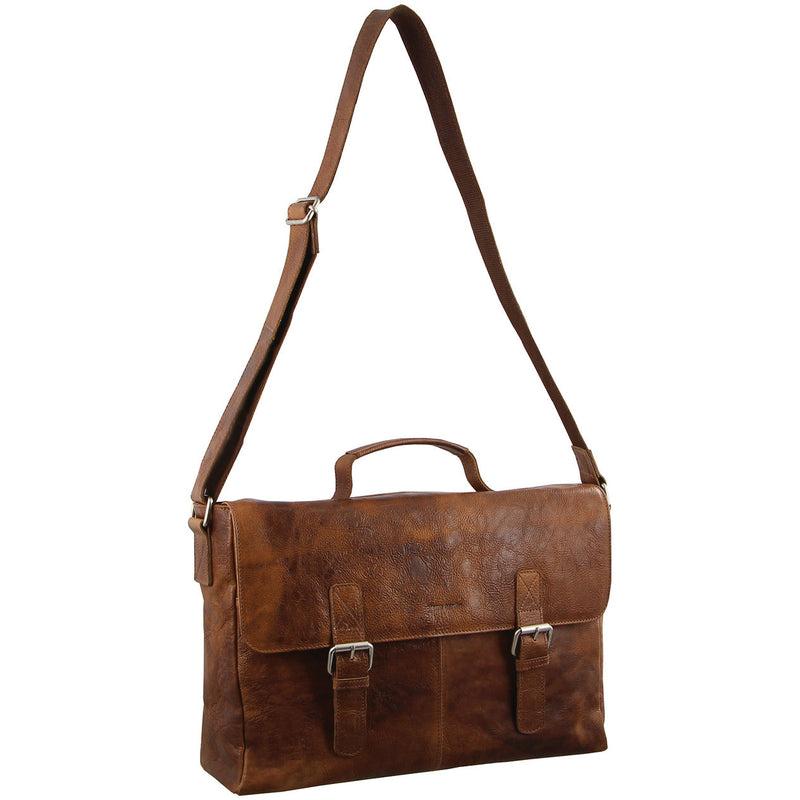 Pierre Cardin Leather Laptop Messenger Bag PC2801