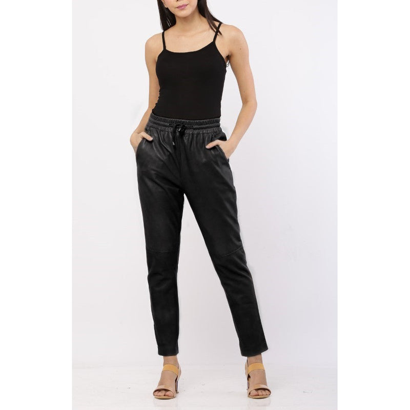 Carillo Women's Leather Pants /Jogger
