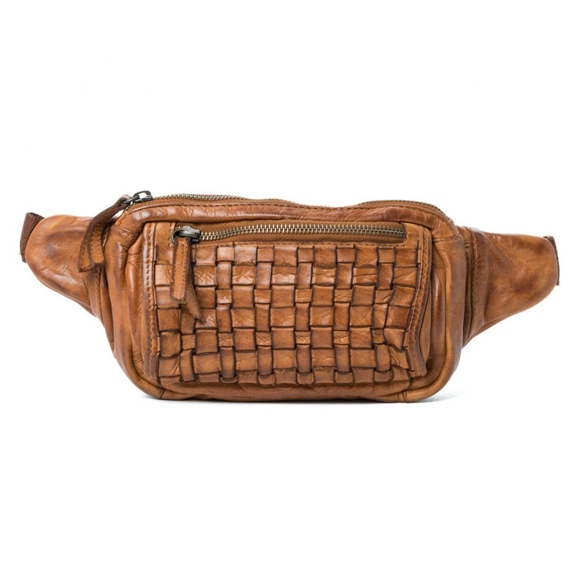Oran Vienna Women's Leather Woven Belt Bag RH36954