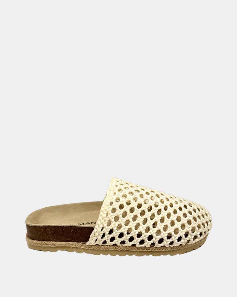Human Premium Alexi Raffia Woven Slides