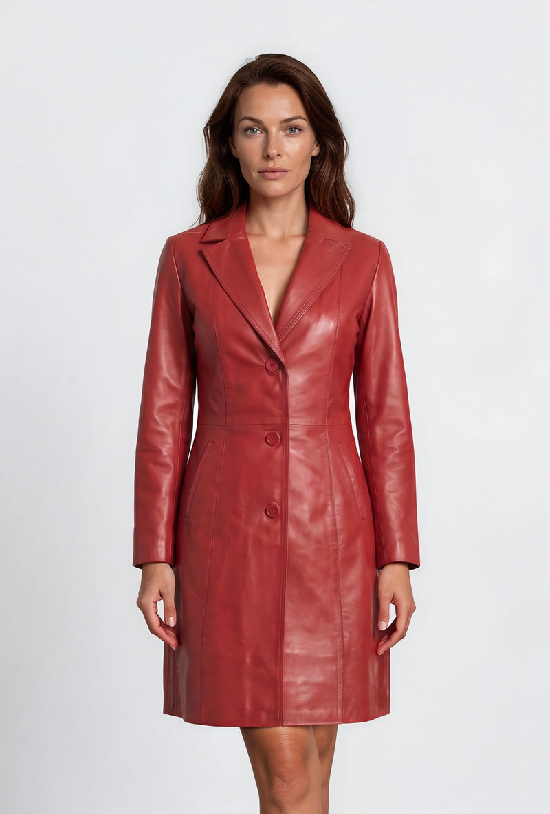 Dolly Women’s Tailored Leather Coat
