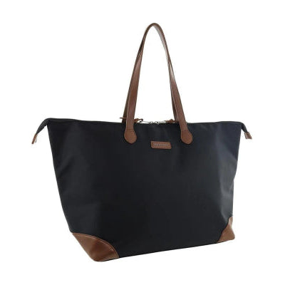 Pierre Cardin 2 Tone Nylon/Vegan Leather Euro Overnight Bag PC4109