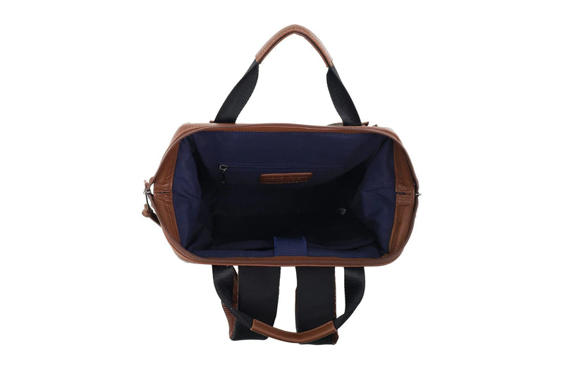 Pierre Cardin Euro Nylon and Vegan Leather Carryon Backpack PC4107
