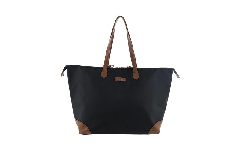Pierre Cardin 2 Tone Nylon/Vegan Leather Euro Overnight Bag PC4109