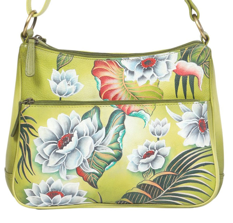 Modapelle Hand Painted Leather Crossbody Bag UL3153