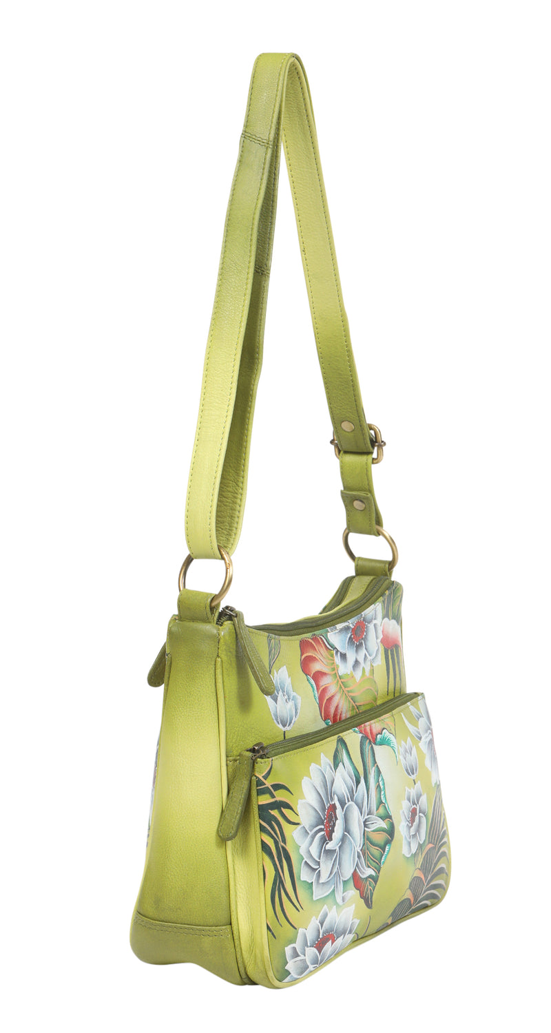 Modapelle Hand Painted Leather Crossbody Bag UL3153