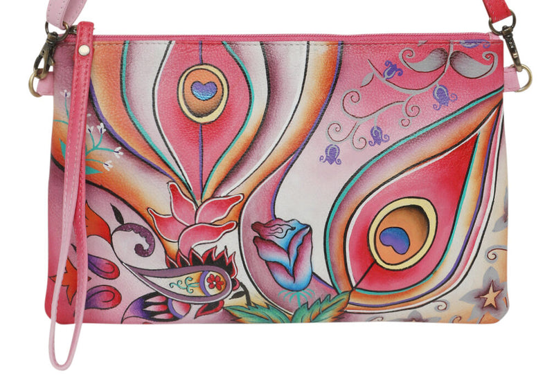 Modapelle Hand Painted Leather Crossbody Bag 3192