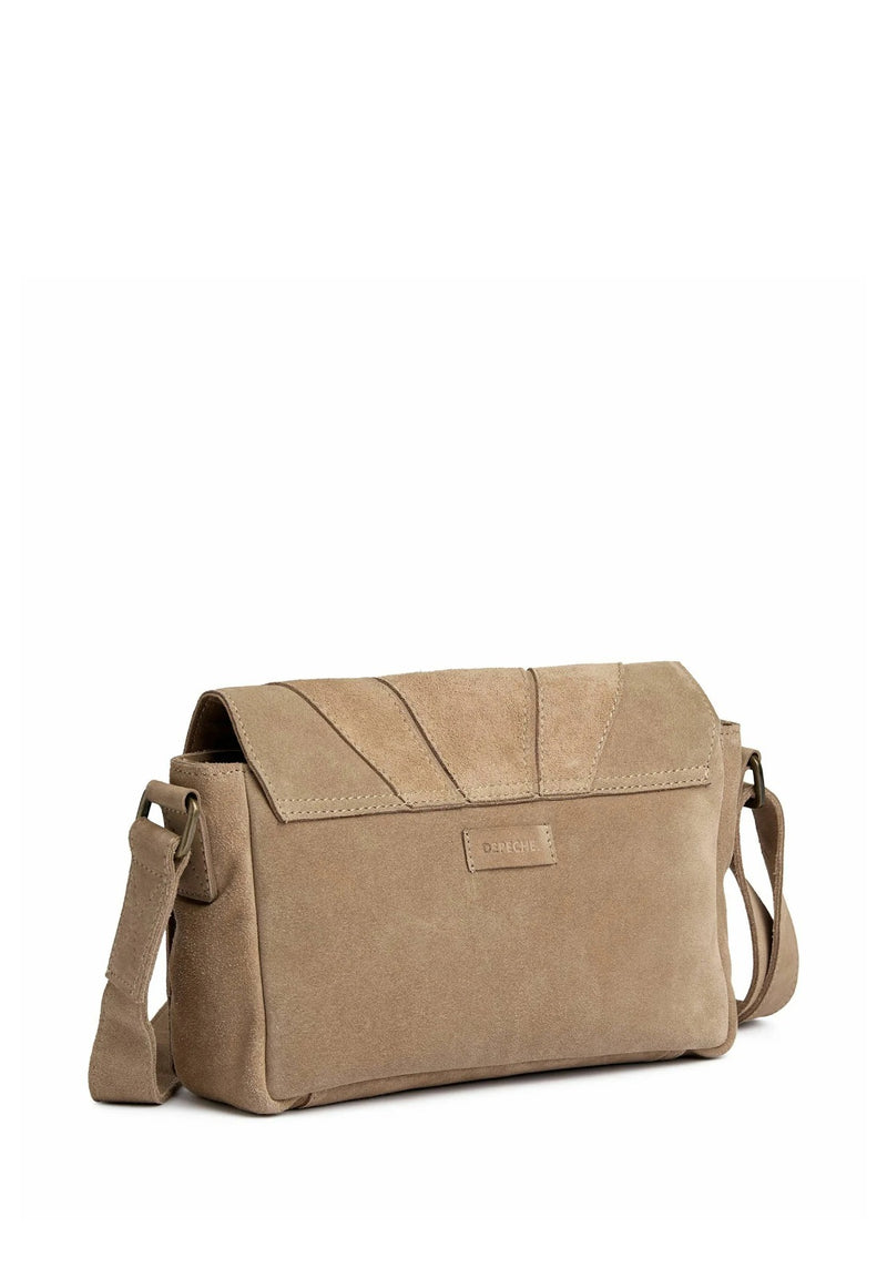 Suede Motif Shoulder Bag