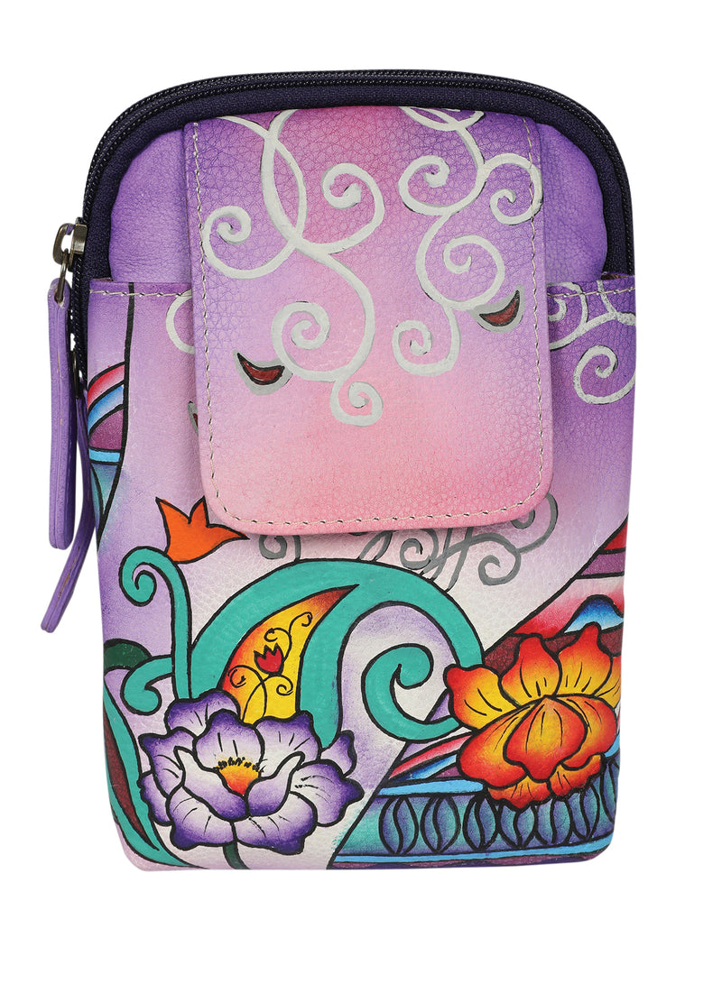 Modapelle Hand Painted Leather Crossbody Bag 3236