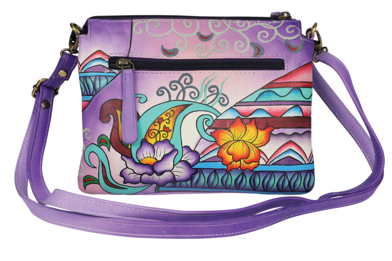Modapelle Hand Painted Leather Crossbody Bag 3237