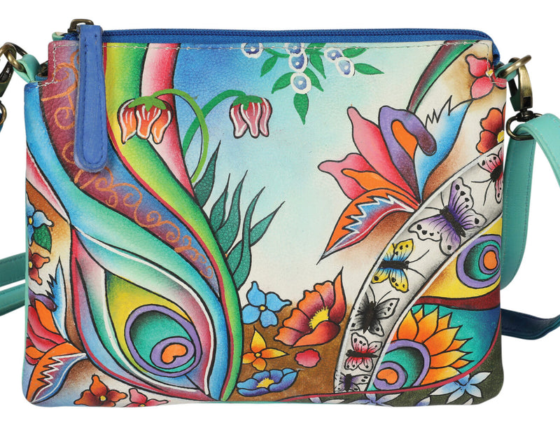 Modapelle Hand Painted Leather Crossbody Bag 3237