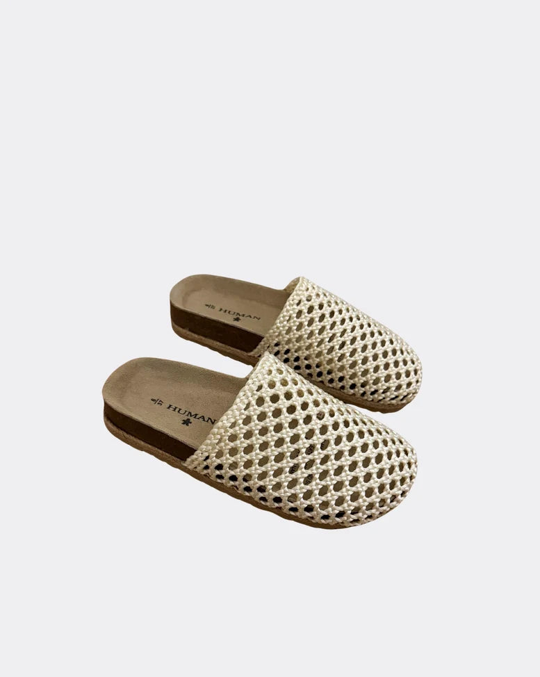 Human Premium Alexi Raffia Woven Slides