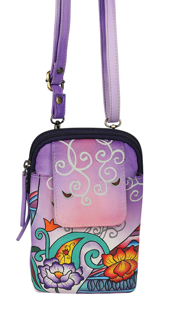Modapelle Hand Painted Leather Crossbody Bag 3236