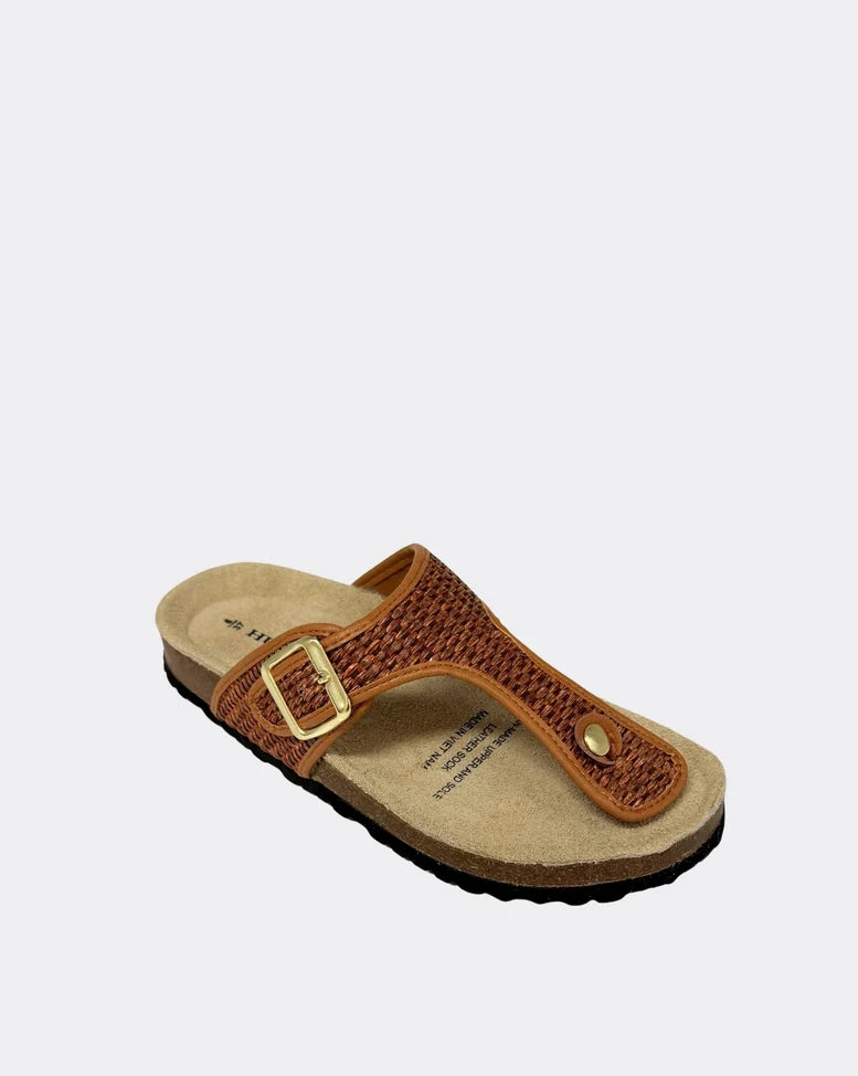 Human Premium Icon Raffia Woven Toe Thong