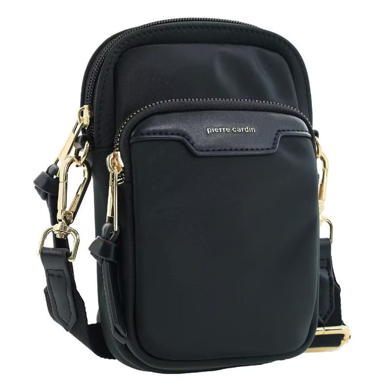 Pierre Cardin Nylon and Leather Crossbody Bag PC4112