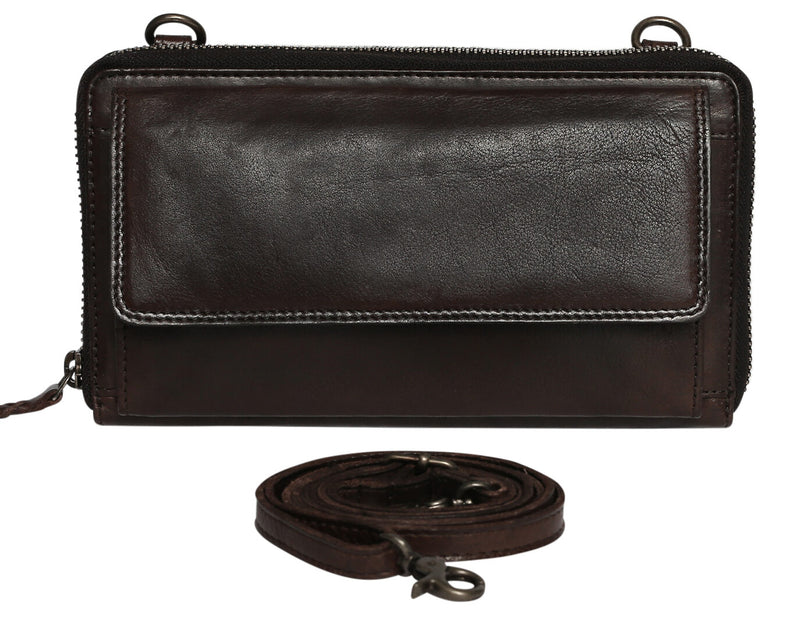 Modapelle Leather Crossbody Wallet UL7691