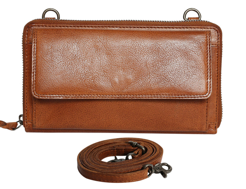 Modapelle Leather Crossbody Wallet UL7691