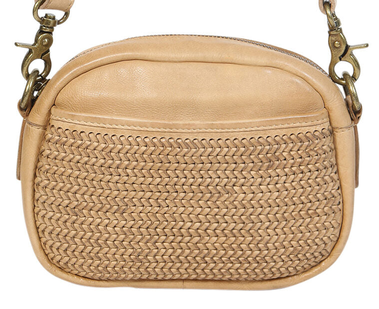 Modapelle Woven Leather Crossbody Bag  UL7727