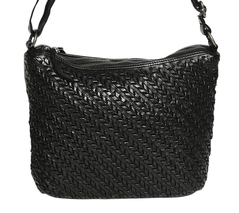 Modapelle Woven Leather Crossbody Bag  UL7765