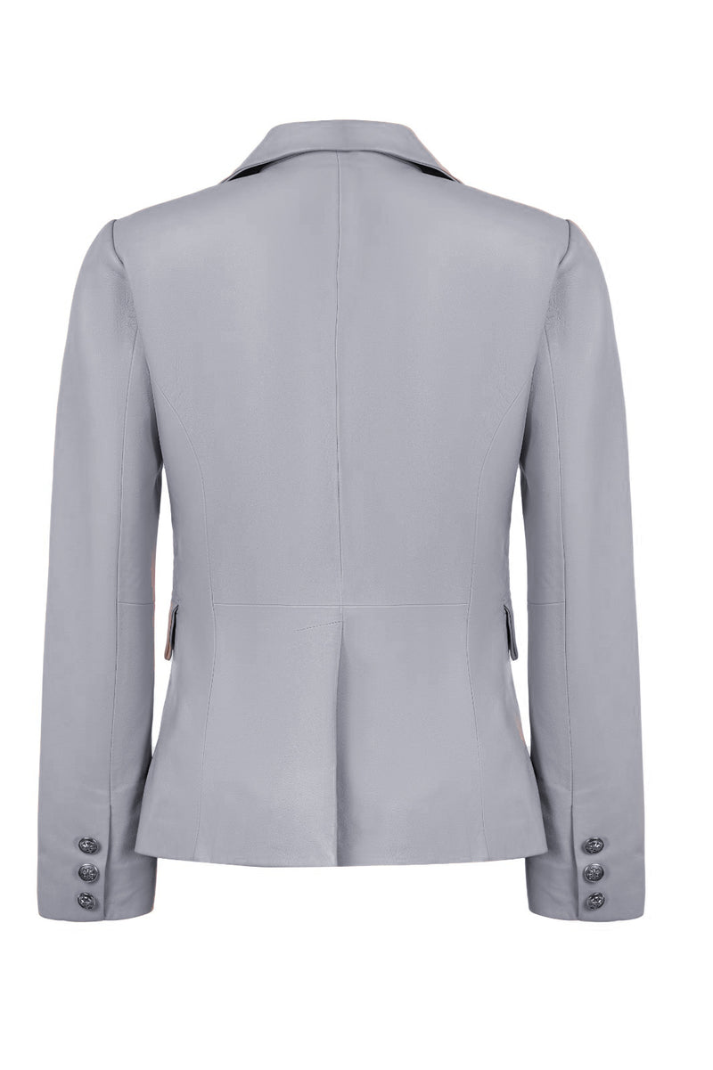 Fenna Tailored Leather Blazer