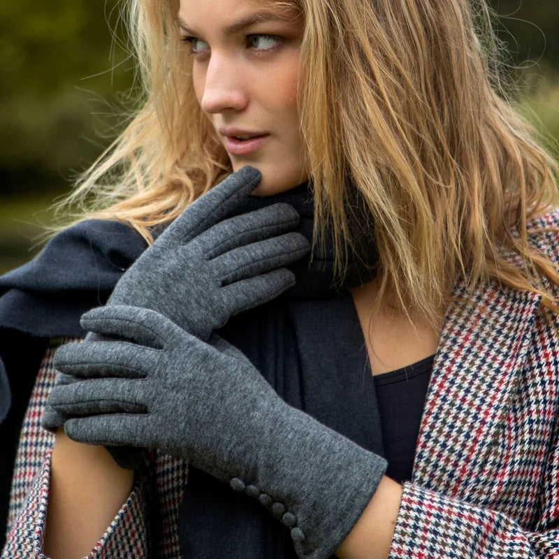 Dents Women’s Touchscreen Cotton Blend Thermal Gloves DE76-4265