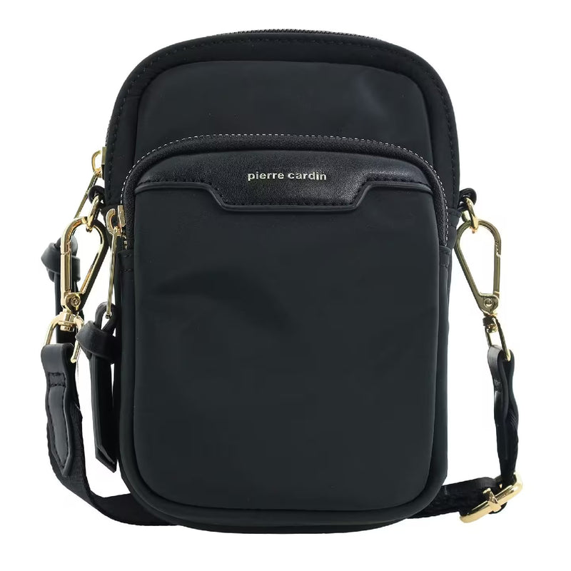 Pierre Cardin Nylon and Leather Crossbody Bag PC4112