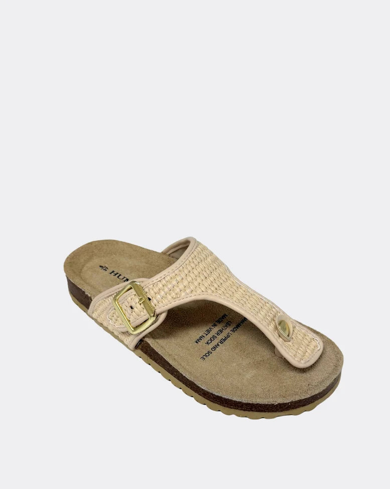 Human Premium Icon Raffia Woven Toe Thong