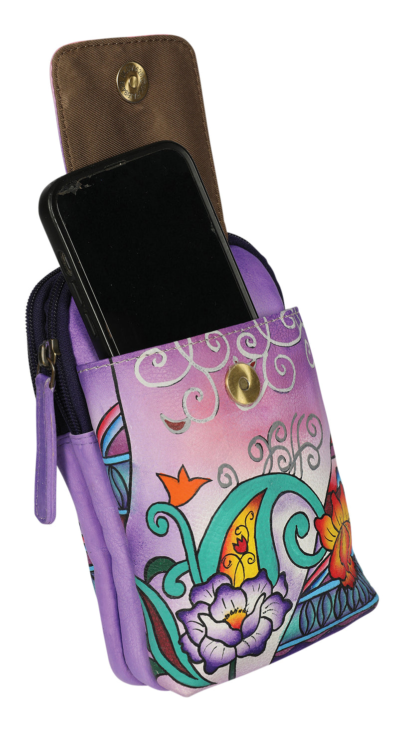 Modapelle Hand Painted Leather Crossbody Bag 3236