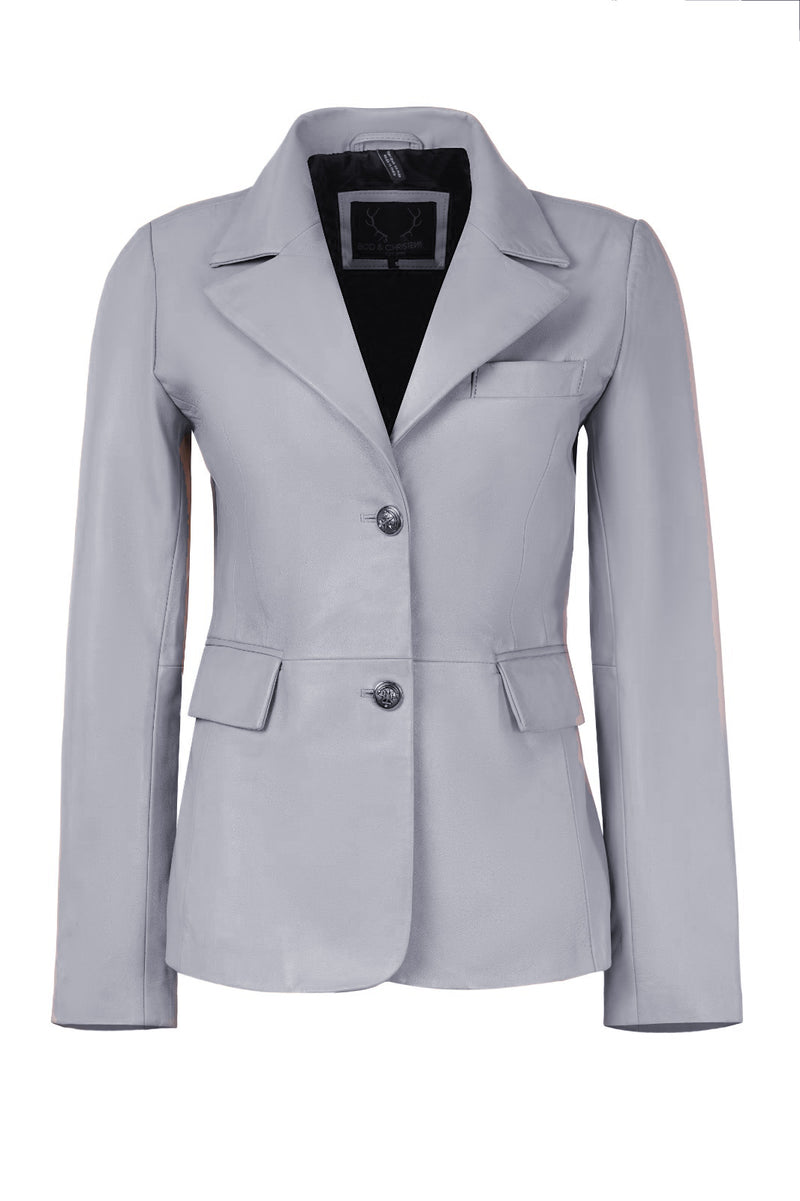 Fenna Tailored Leather Blazer