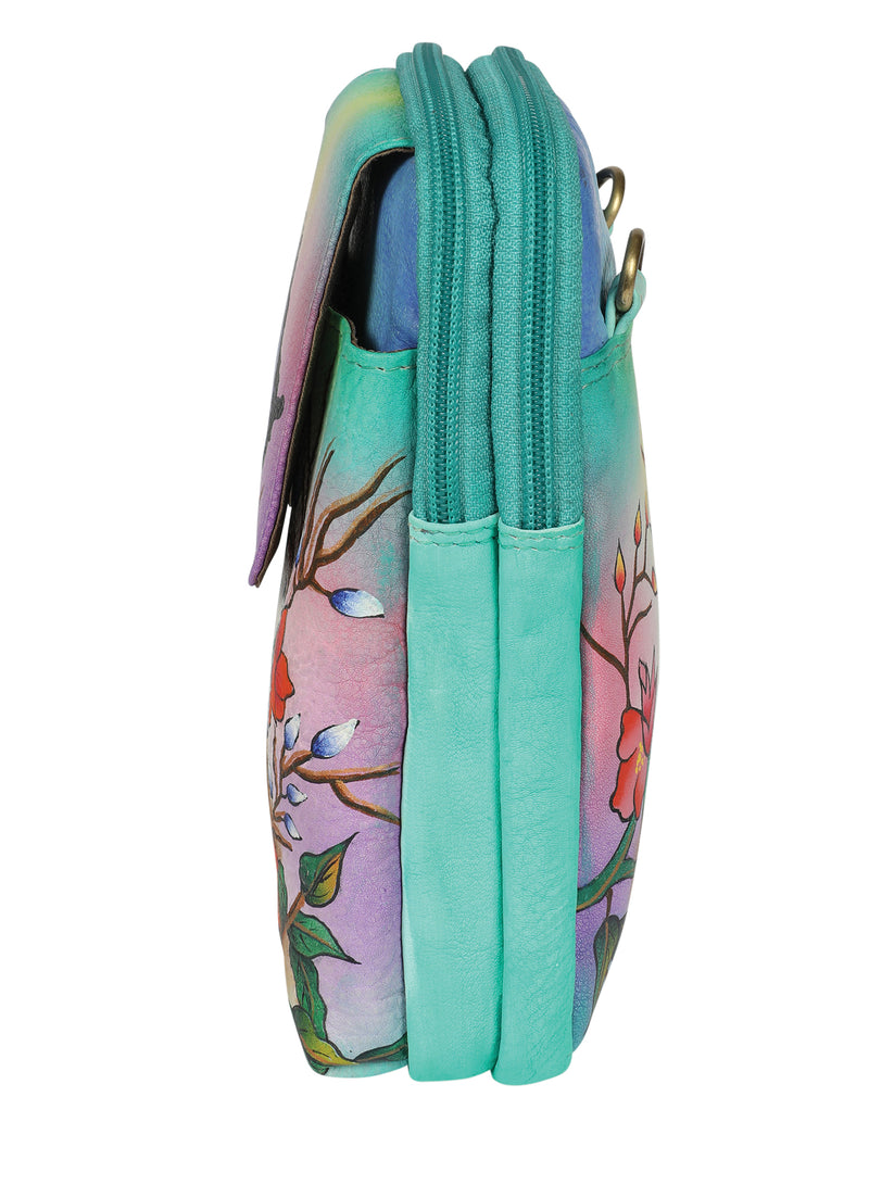 Modapelle Hand Painted Leather Crossbody Bag 3236