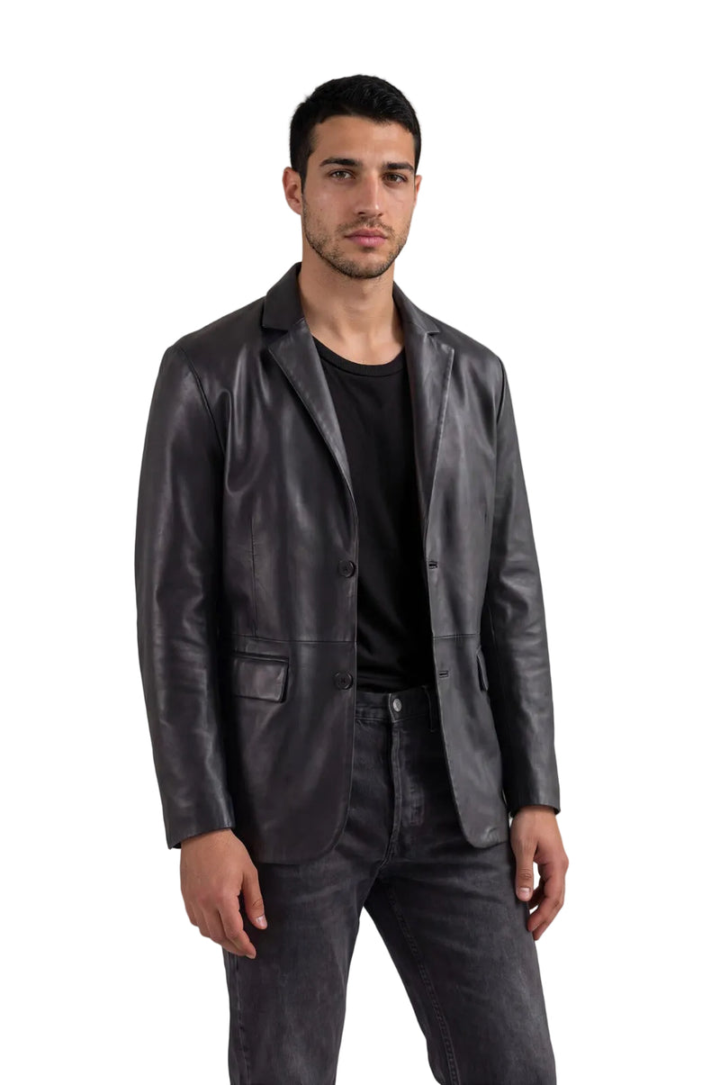 Men's Classic Leather  Blazer