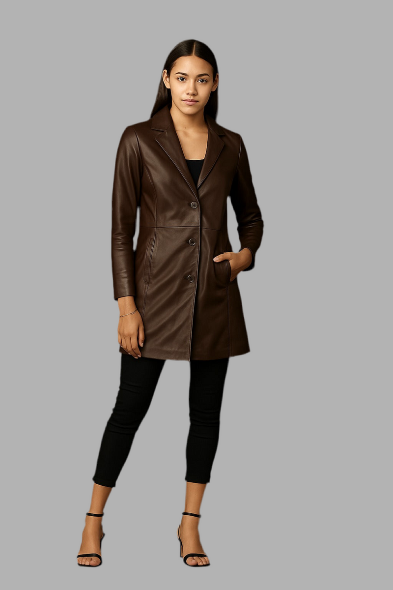 Dolly Women’s Tailored Leather Coat